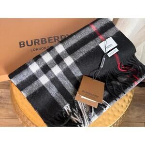 Burberry Classic Check Cashmere Scarf